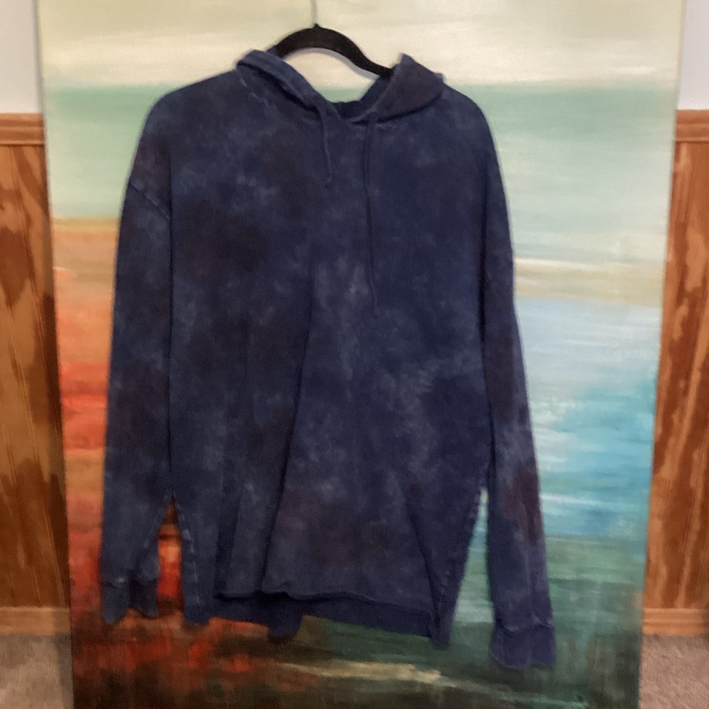 PACSun Men's Blue Hoodie L